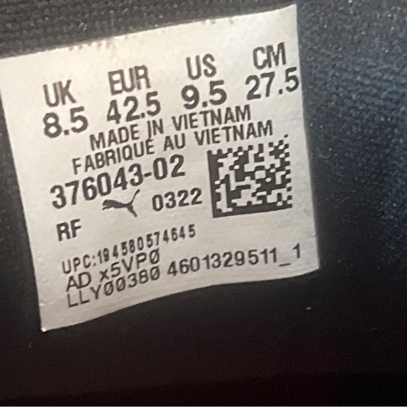 Puma Golf  PROADAPT ALPHACAT Disc Golf Shoe Black Gripping Traction Men Size 9.5 - Picture 5 of 8